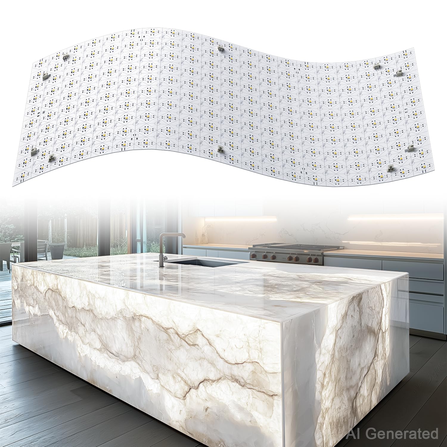 Photo 1 of Lichaser LED Backlight Sheet - White, 8 Pack