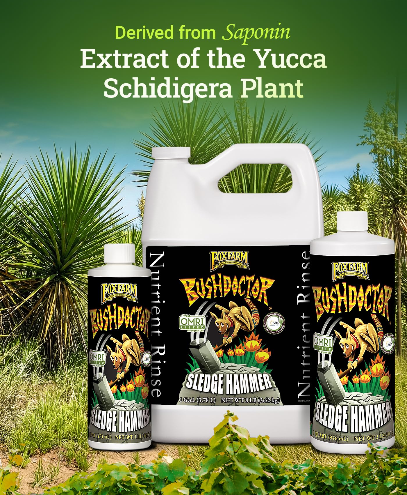 Amazon.com : FoxFarm Bush Doctor Sledgehammer Nutrient Rinse