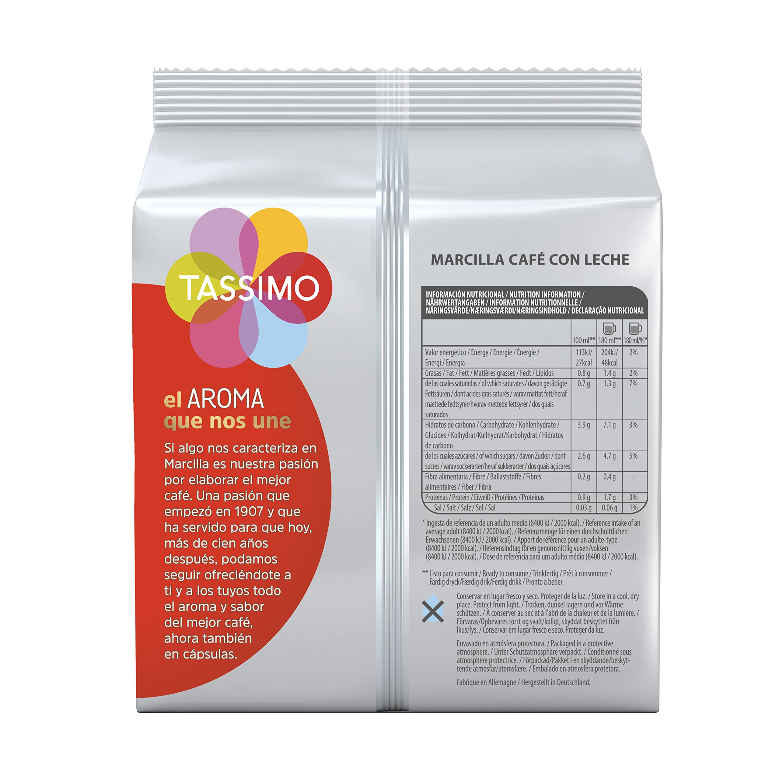 Tassimo - 80 Capsule compatibili per macchine da caffè Tassimo Bosch Marcilla