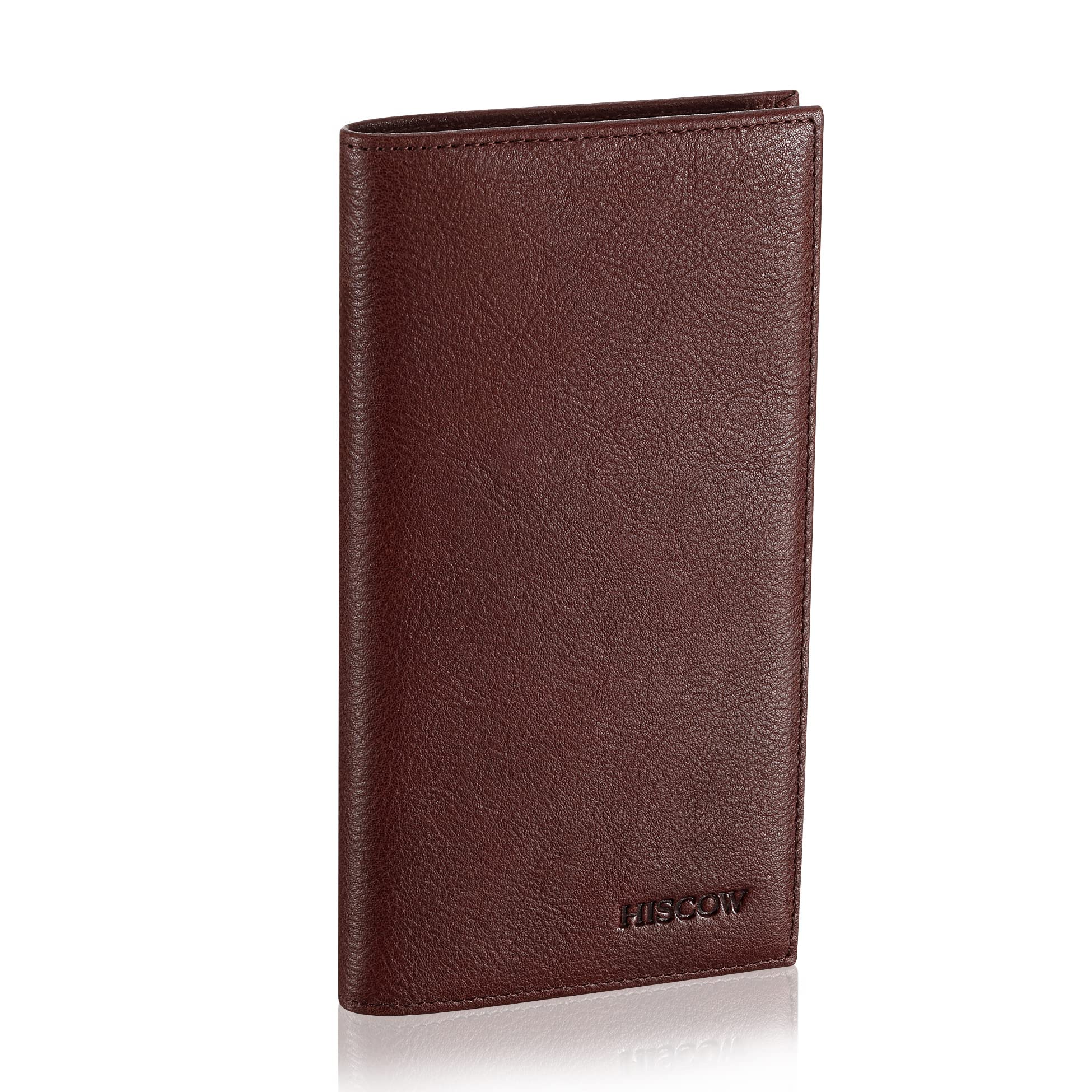 HISCOW Minimalist Checkbook Cover - Full Grain Leather