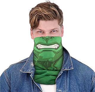 Concept One Marvel The Incredible Multi-Purpose Neck Gaiter Scarf Bandana Scaldacollo, Verde-Hulk, Taglia Unica Unisex-Adulto