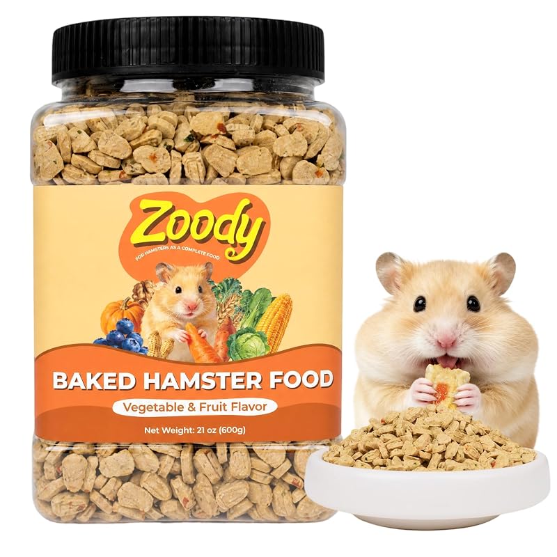 Ração para Hamster Zoody em Pellets Assados com Vegetais e Frutas, aproximadamente 595 g