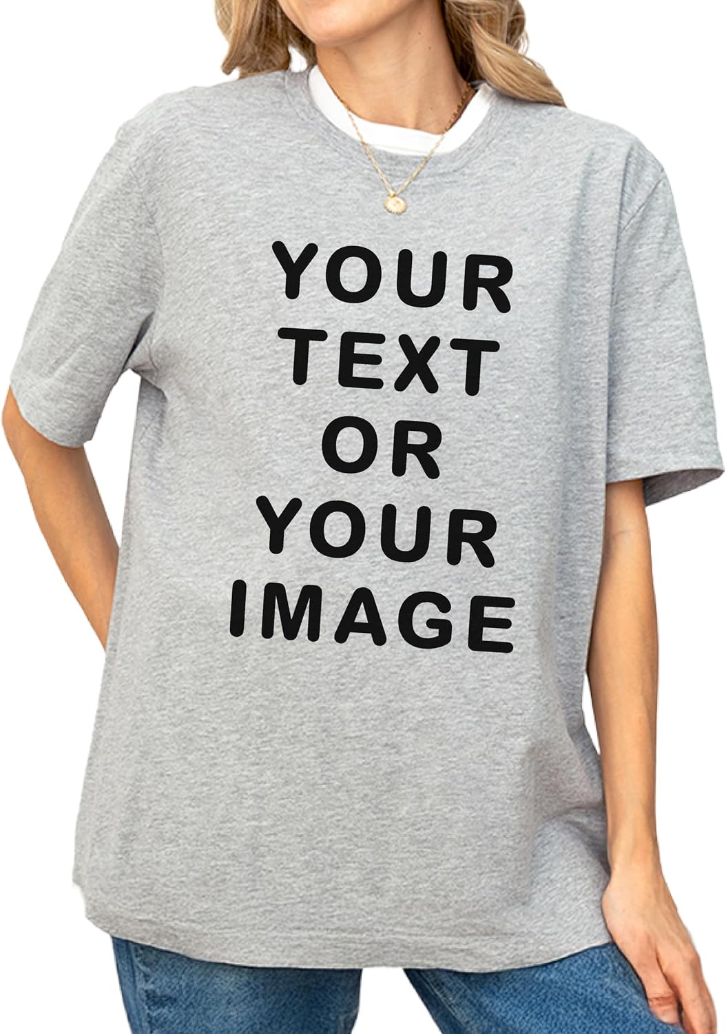 Custom Your Text Shirt, Personalized Your Image T-Shirt, Customized Your Photo Shirt Sweatshirt Hoodie
