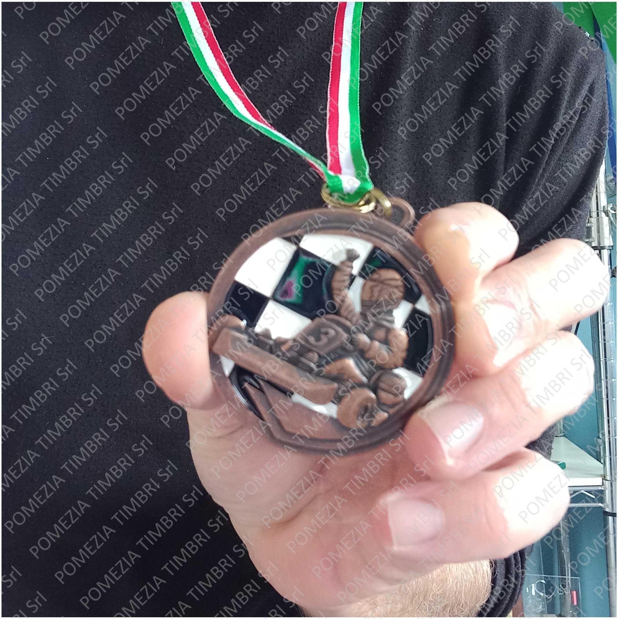 Generico Medaglia Go Kart Personalizzata