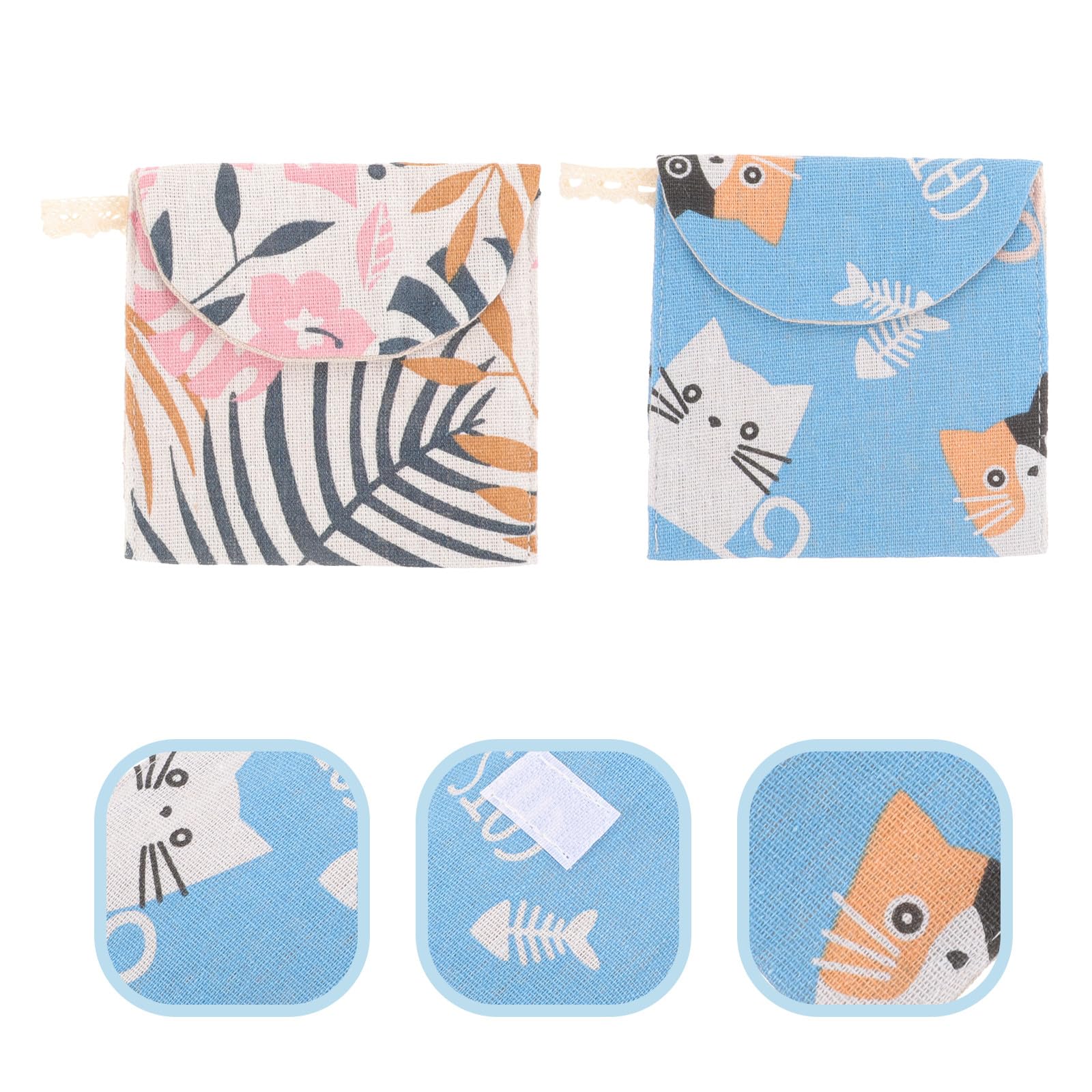 TOYANDONA Borsa Porta-Assorbenti Igienici Portatile per Ragazze, Contenitore del Periodo Compatto Cerniera, Sacchetto per Conservazione degli Assorbenti Mestruali da Viaggio
