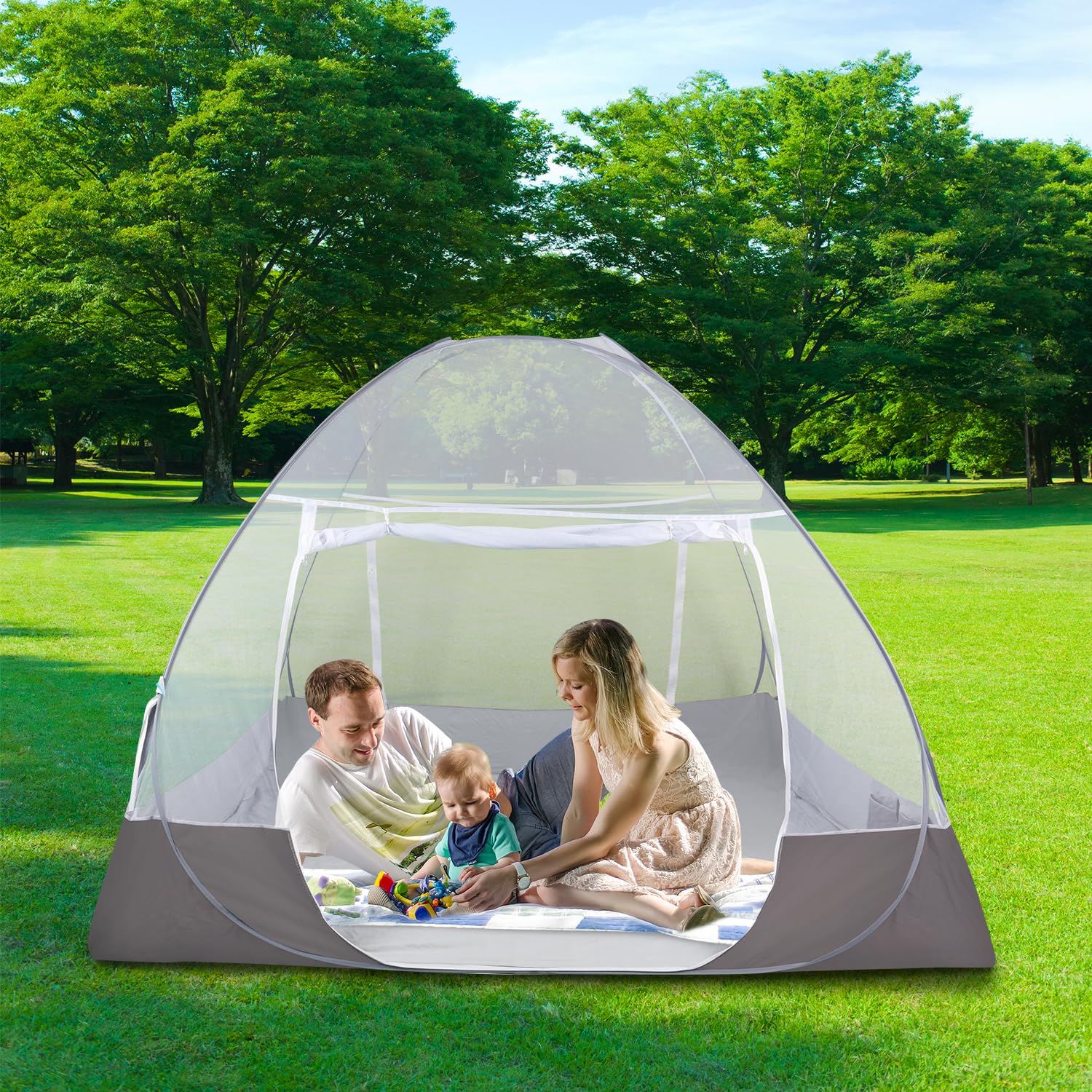 Amazon.com: Omont Pop Up Bed Net Tent with Bottom, Folding Design