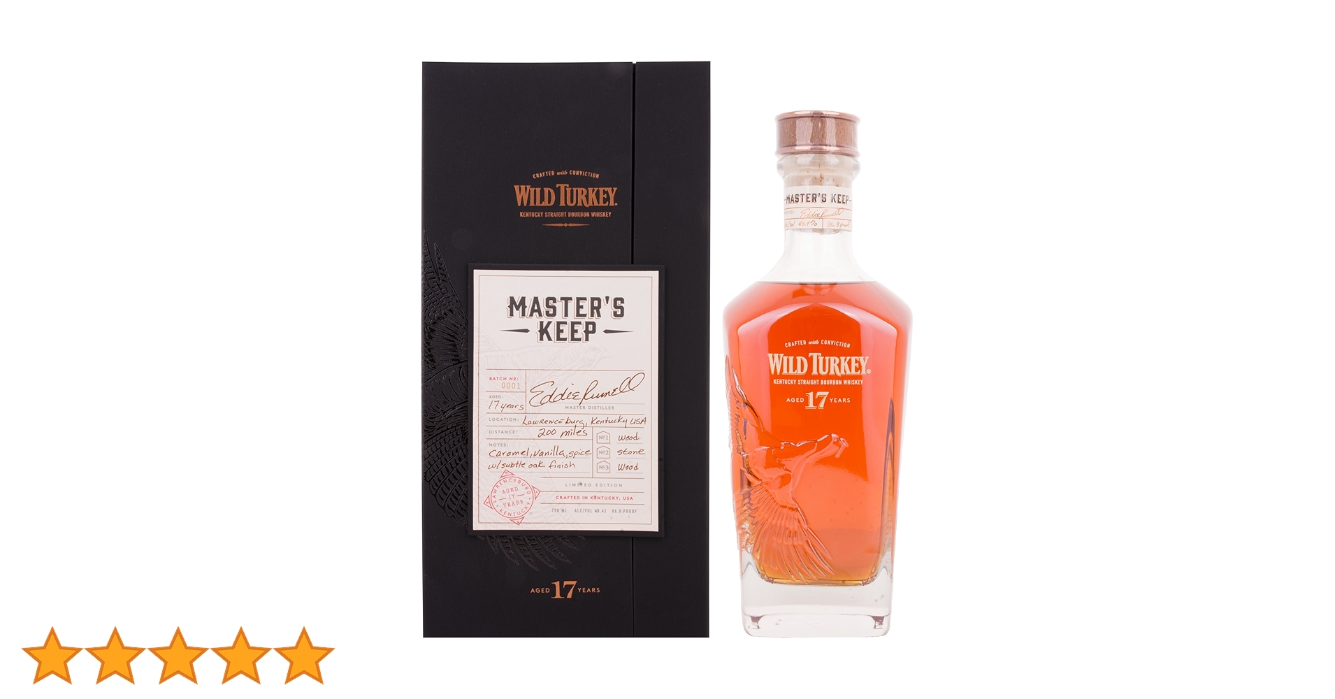 【送料込】ワイルドターキー マスターズキープ 17年 Amazon.co.jp: バーボンウイスキー ワイルドターキー 17年 マスターズ