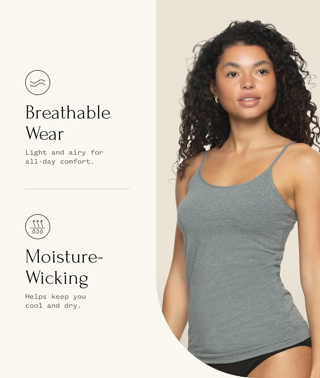 Cotton Modal Stretch Camisole - Image 4