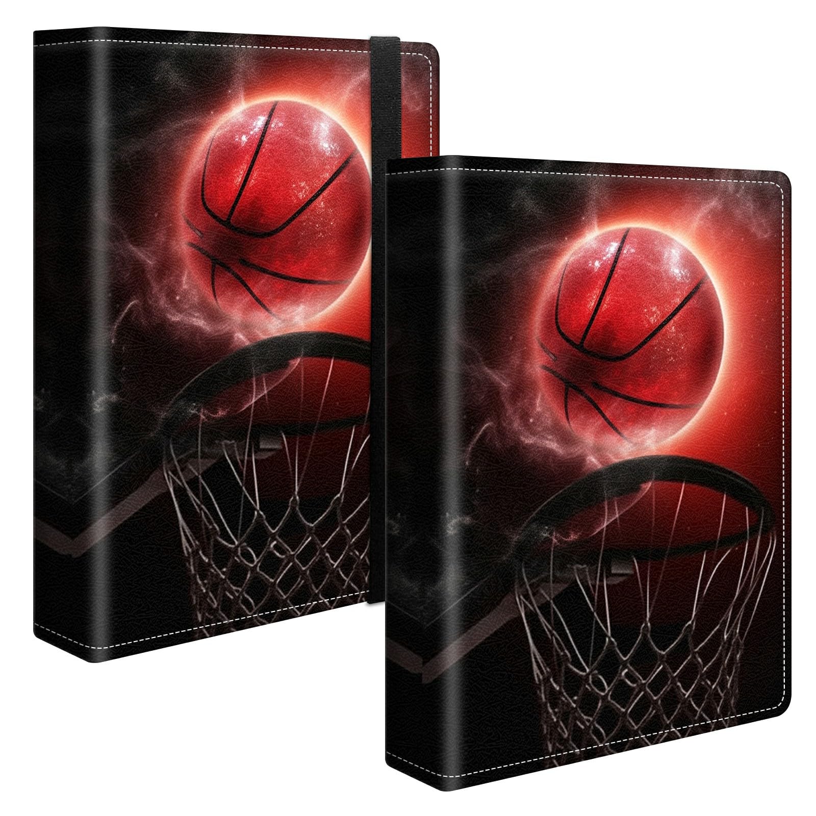 Red Basketball Photo Album 4x6 120 Pockets Photos with Strong Elastic Band, Small Mini Albums Sheet Protector Folder for Photos, Album for Family Wedding Baby Women Men Vacation Gift