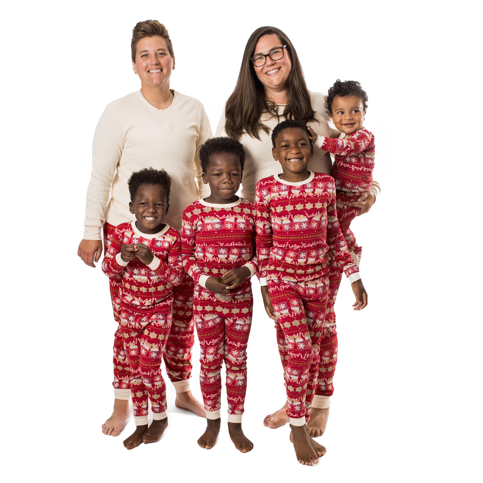 Unisex Baby Adult Family Jammies Matching Holiday Organic Cotton Pajamas, Hot Cocoa Fair Isle 2024, Large-image-11
