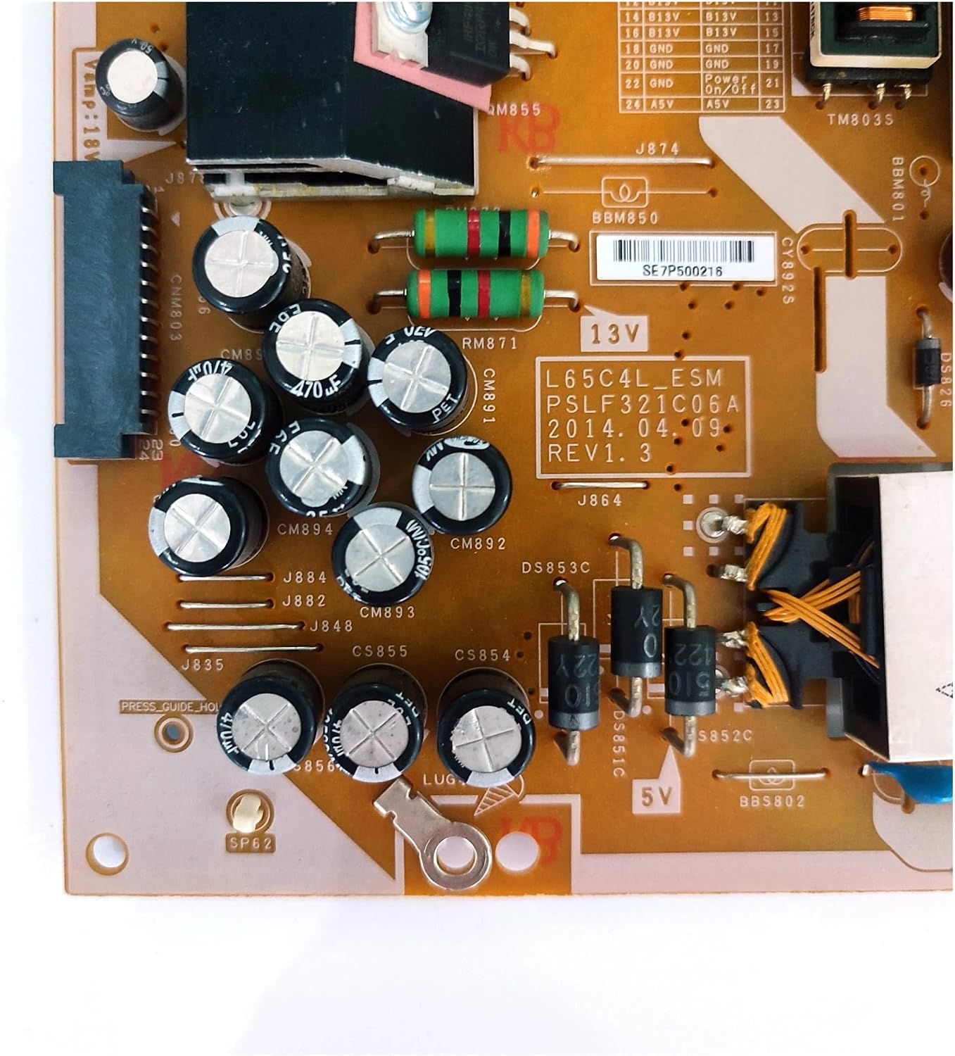 TV Motherboard，Compatible for Samsung，BN44-00744A L65C4L_ESM UE55HU8500T UE55HU8580Q UE65HU8500L UE55HU8500F TV Motherboard TV