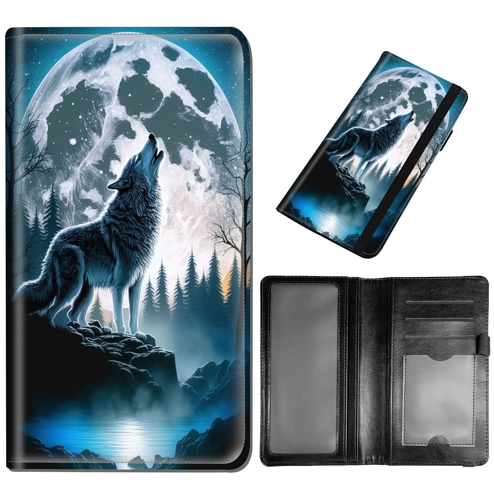 DEGDFSGR Checkbook Cover - Premium Leather Standard Duplicate Register Check Card Book Holder Wallet with RFID Blocking Function for Girl Men Women,