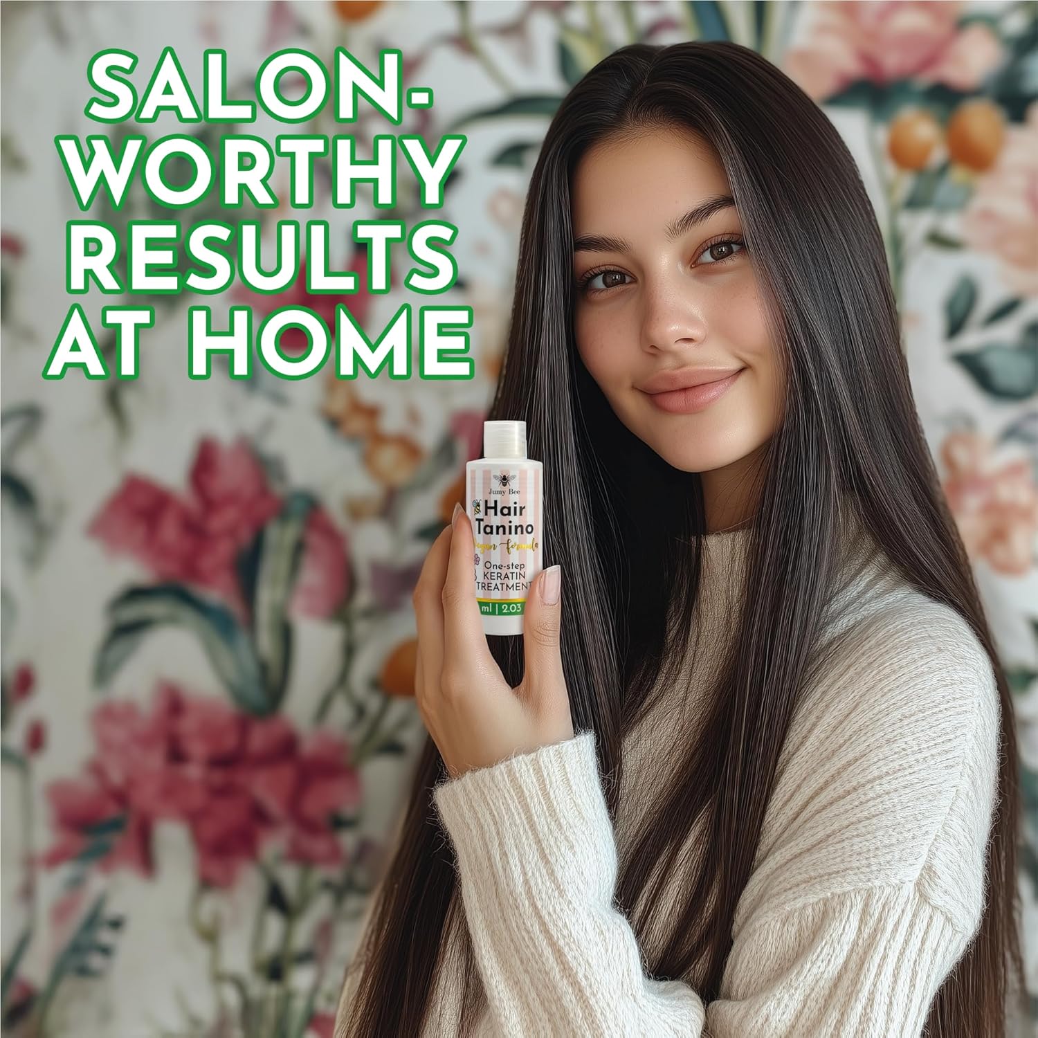 Hair Straightening Keratin Treatment Tanino - Taninoplastia Hair Treatment - Smoothing,Hydrating,Repairing,Avocado & Protein Extreme Shine Effect - Formaldehyde Free - 2.03 Fl.oz(Tanino) - Image 4