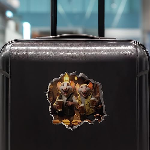 Miniatura 7 de Pegatina de pared 3D con agujero de ratón de Bar Mates