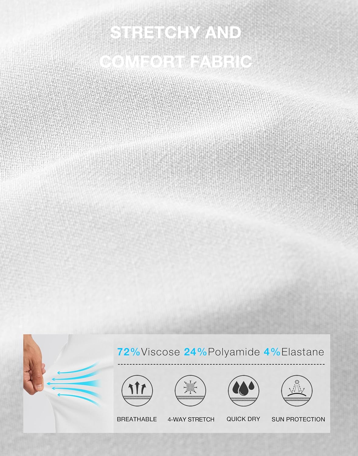 G Gradual Men's Golf Dress Shorts 5"/ 7"/ 9" Stretch Casual Work Flat Front Shorts for Men with 3 Pockets Quick Dry - Image 5