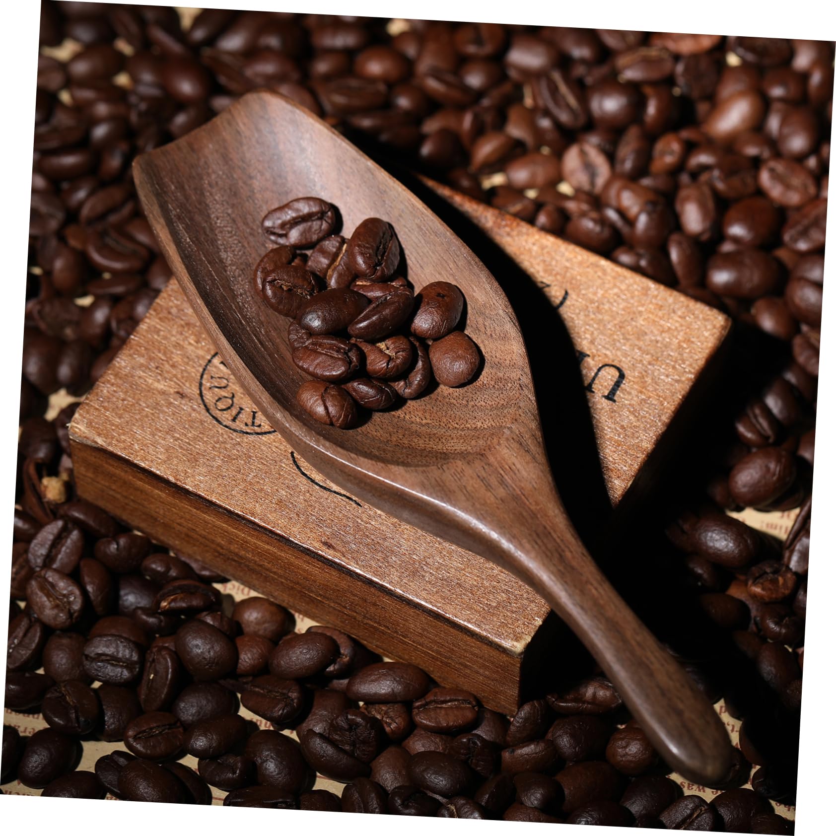 TOPBATHY 4piezas Cucharón De Madera Para Café y Cucharas De Madera Reutilizables Utensilio Práctico y Para Cocina y Restaurantes Para Infusiones y Café