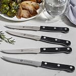 Zwilling J.A. Henckels 39123-000 Jumelles 4-Piece Set de steak, en acier inoxydable, 20.32 x 1.27 x 1.27 cm