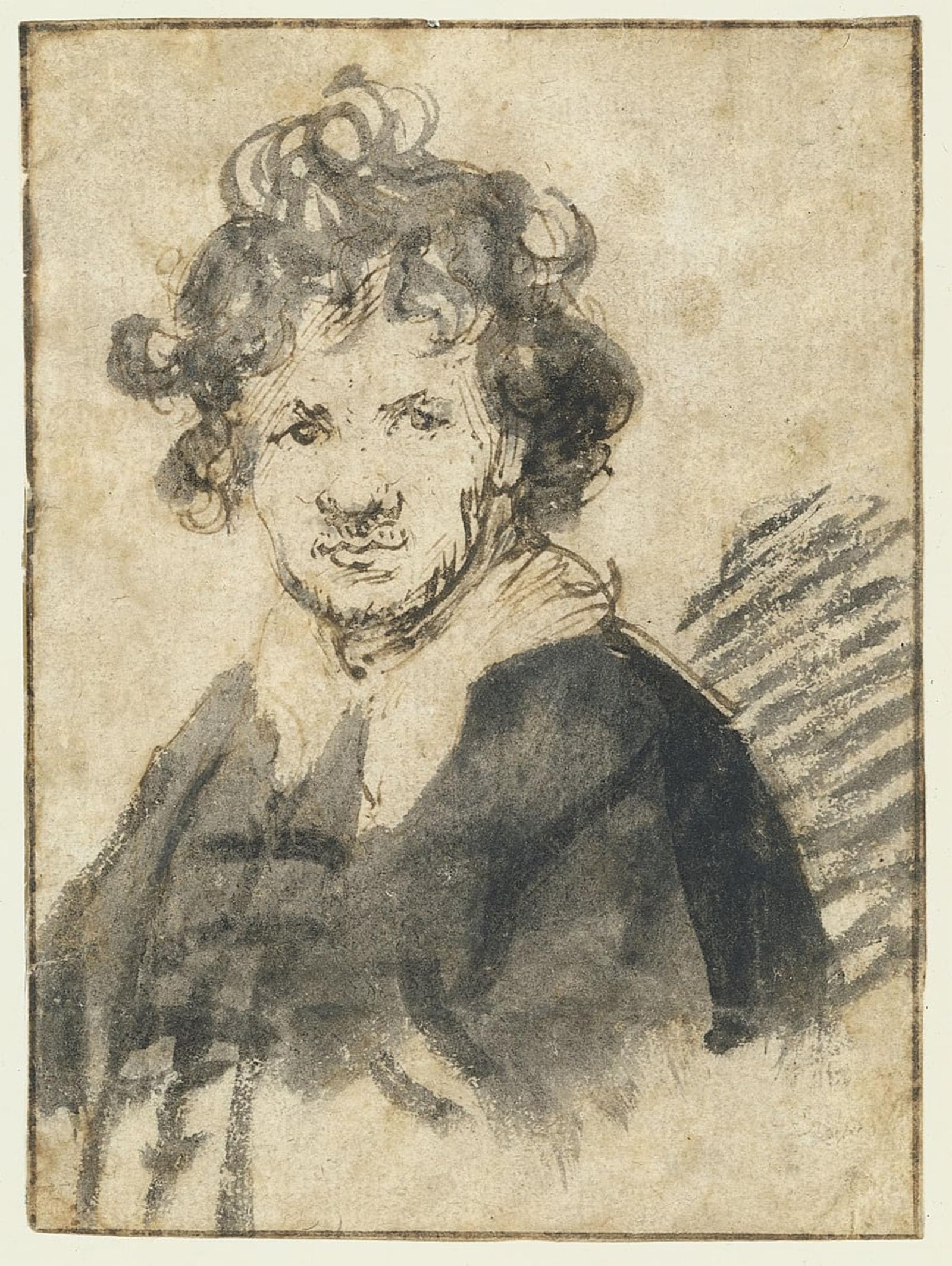 POSTERIIk Vintage Print Pop Art Landscape Artwork Selfportret by Rembrandt van Rijn Art Prints for Office Home Decor 60x90cm