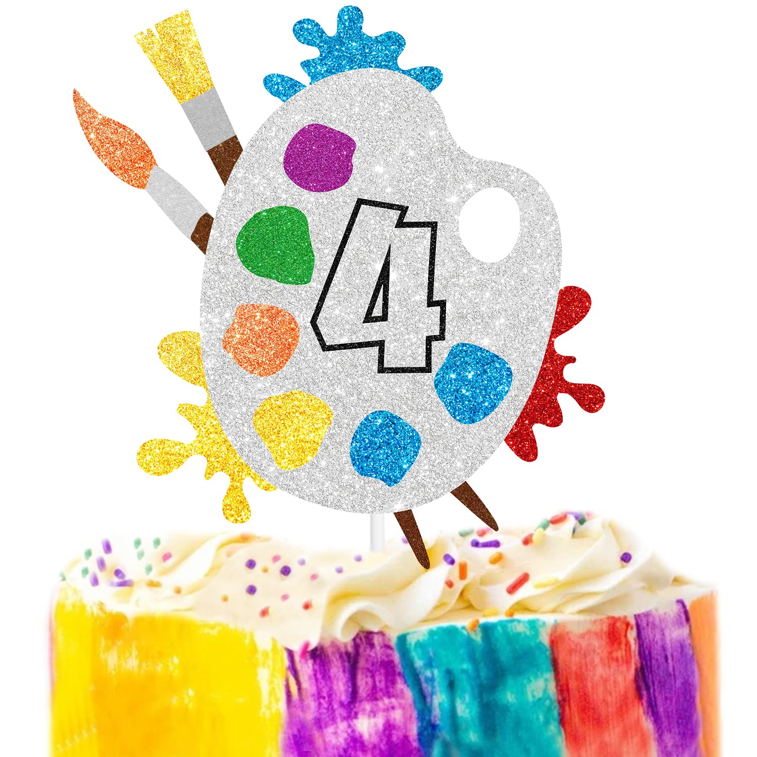 Buy 4th Slime Cake Topper Art Themed Palette Painting Graffi Boy Girl