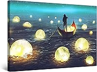 Vista 36 de Startonight Lienzo decorativo para pared, diseño de pájaros del árbol, impresión para dormitorio, 24 x 36 pulgadas