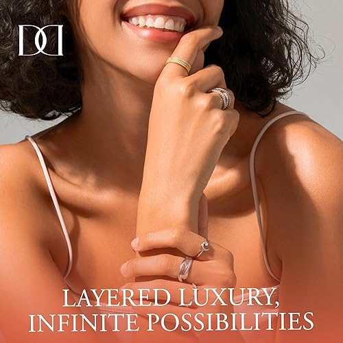 Miniatura 8 de MINDDHA Sterling Silver Interlocking Ring for Women - 925 Trinity Rolling Ring - Handmade Dainty Stackable Jewelry - Ideal Gift for Anniversary