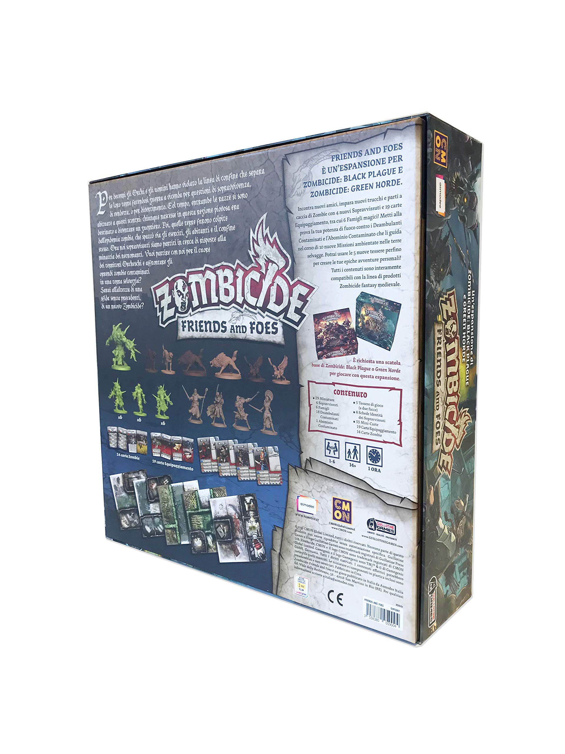 Asmodee - Zombicide Green Horde: Friends And Foes, rozszerzenie do gry planszowej, edycja włoska, 8439