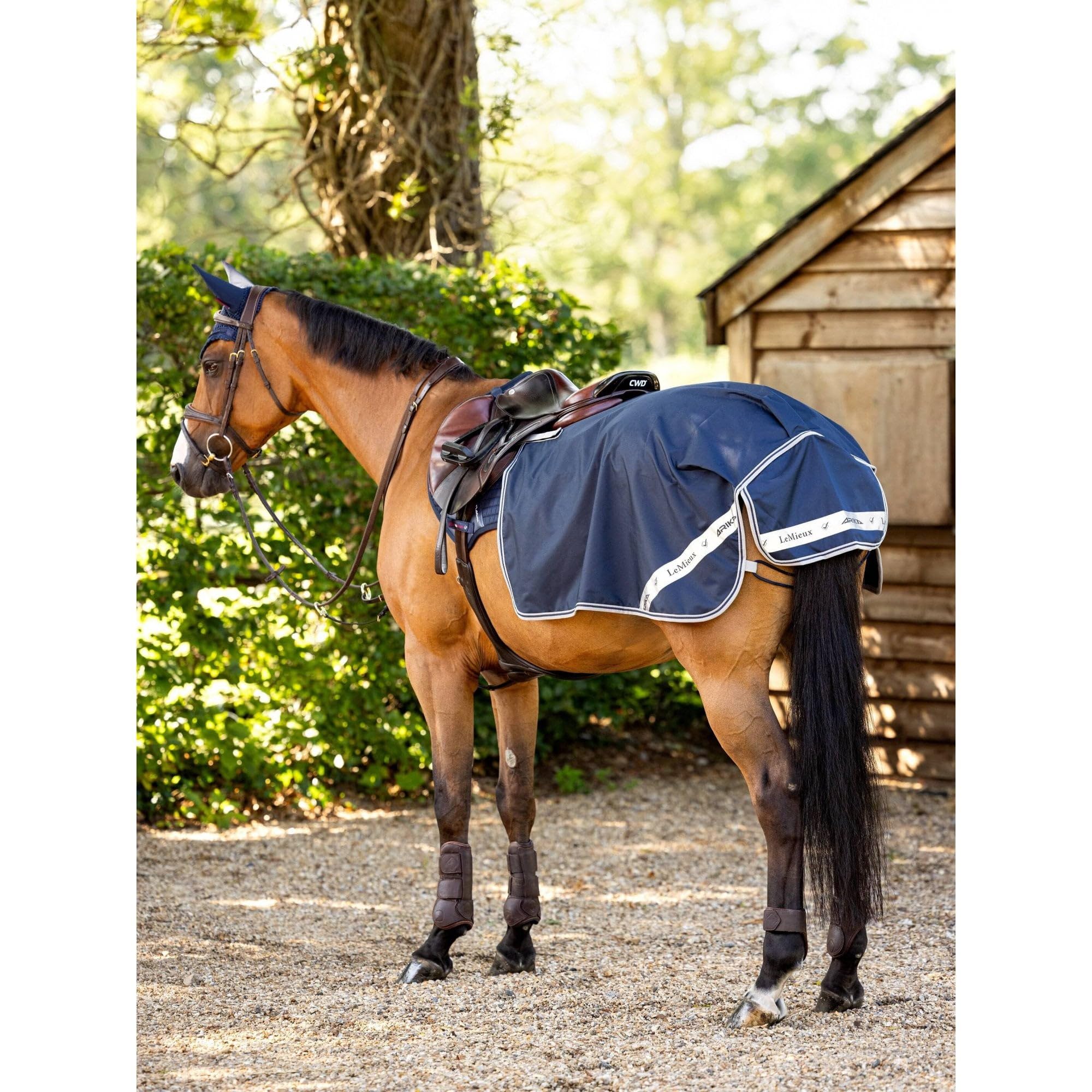 LeMieux Arika Waterproof Quarter Sheet - Navy Blue XL