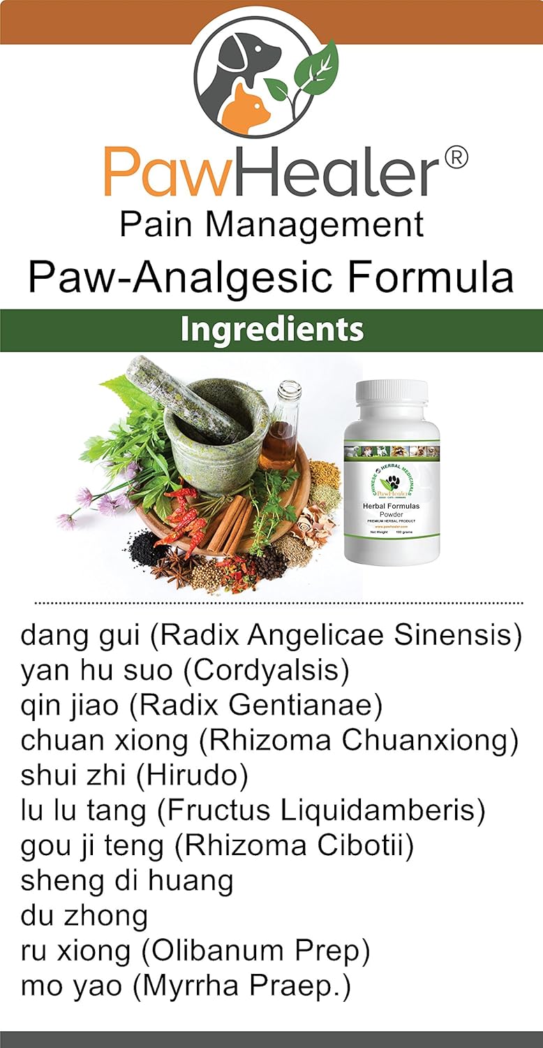 PawHealer Paw-Analgesic for Pain - 100 Grams-Herbal Powder for Dogs & Pets