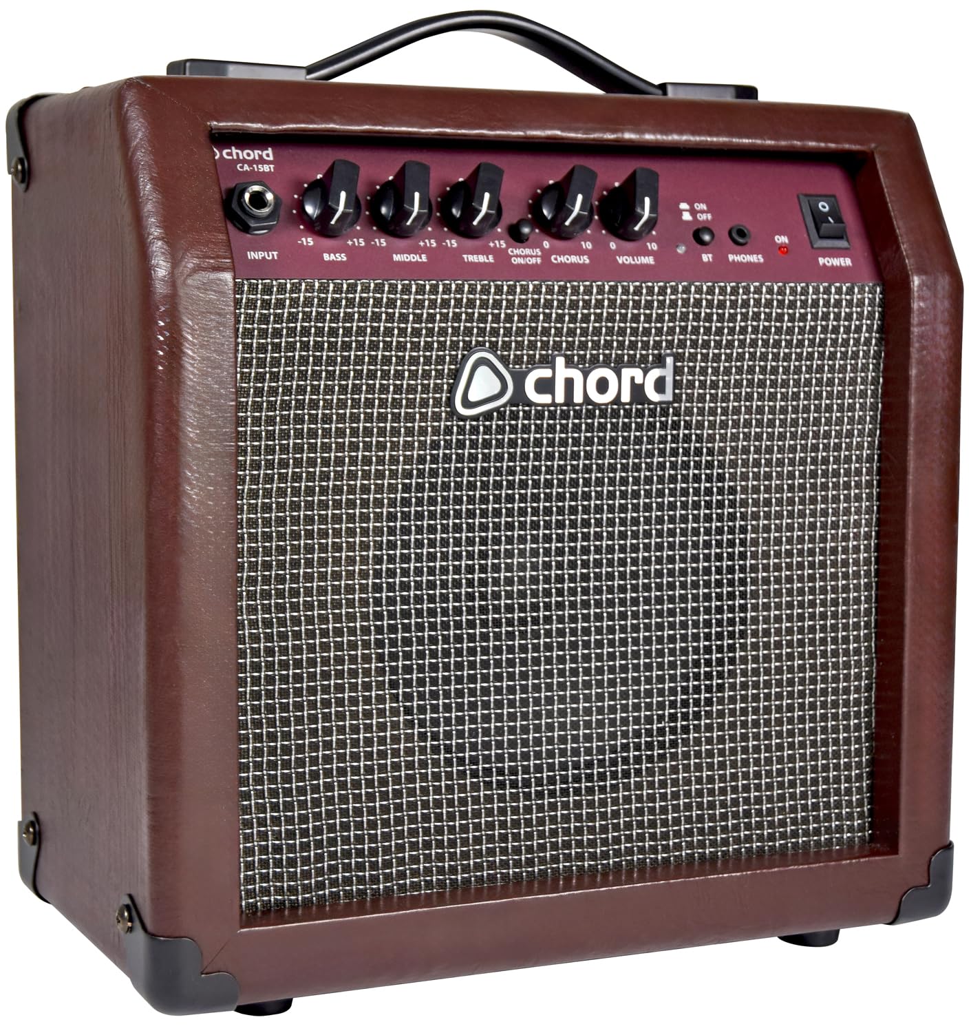 Chord | Electro-Acoustic Amplifier Combo with Built in Chorus Effect & Bluetooth Connectivity | 15W Acoustic Guitar Amplifier
