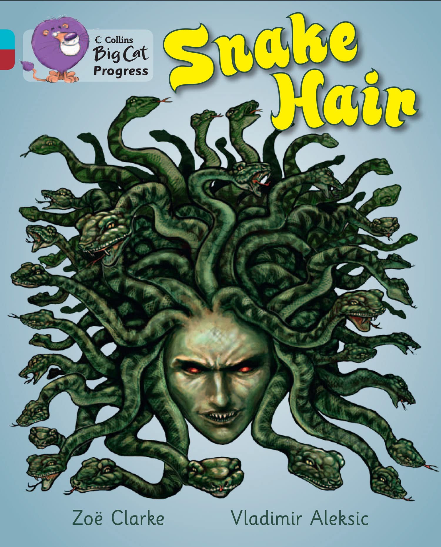 Snake Hair : Band 07 Turquoise/Band 14 Ruby