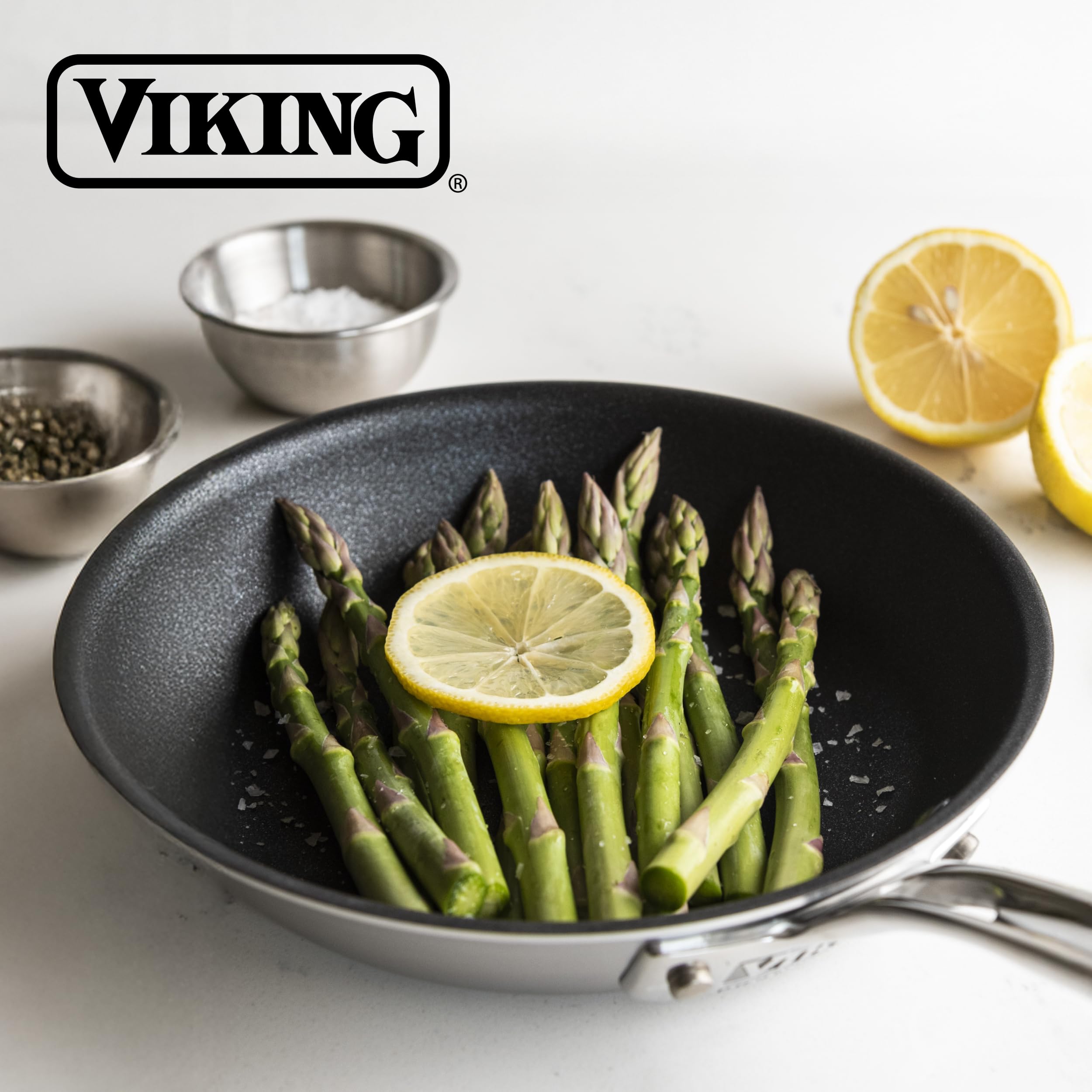 Viking 3 Ply Hybrid Plus Viking Sartén Antiadherente De 3 Capas, 8