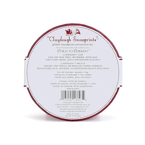 Miniatura 3 de Child to Cherish Claydough, kit de adorno de primera Navidad con purpurina para bebé con anillo de madera