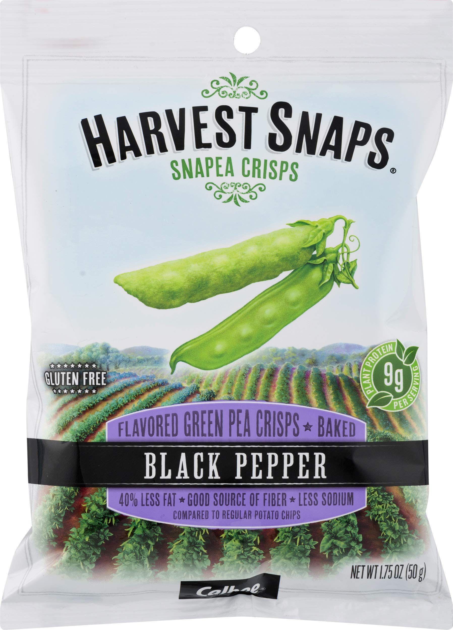 Buy Harvest Snaps Green Pea Snack Crisps, Black Pepper, deliciously