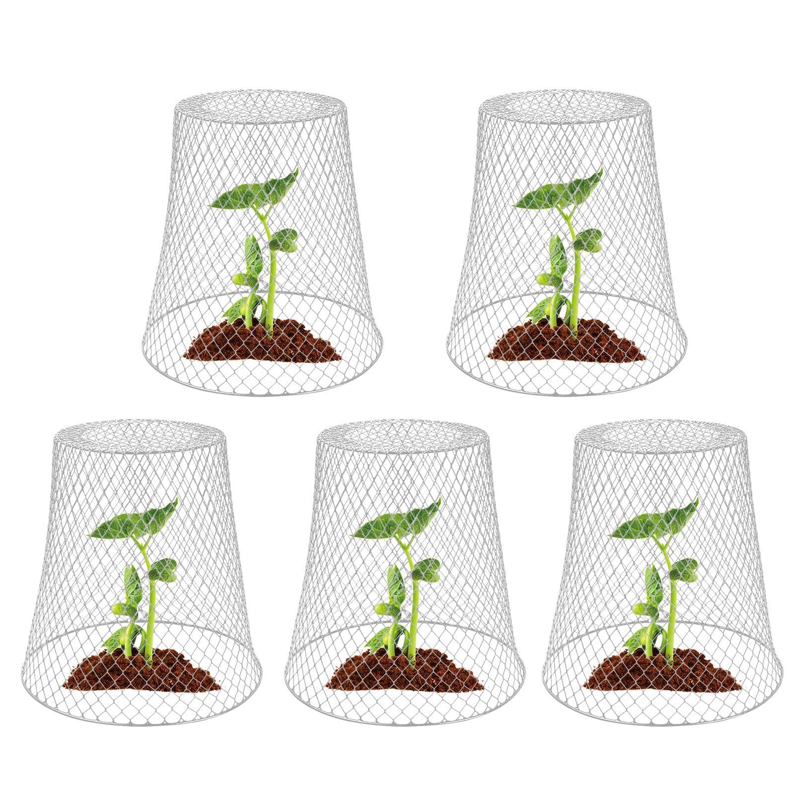 Cloches de jardin pour les 5 Pièces Barrière Anti-Animal Clôture Métallique