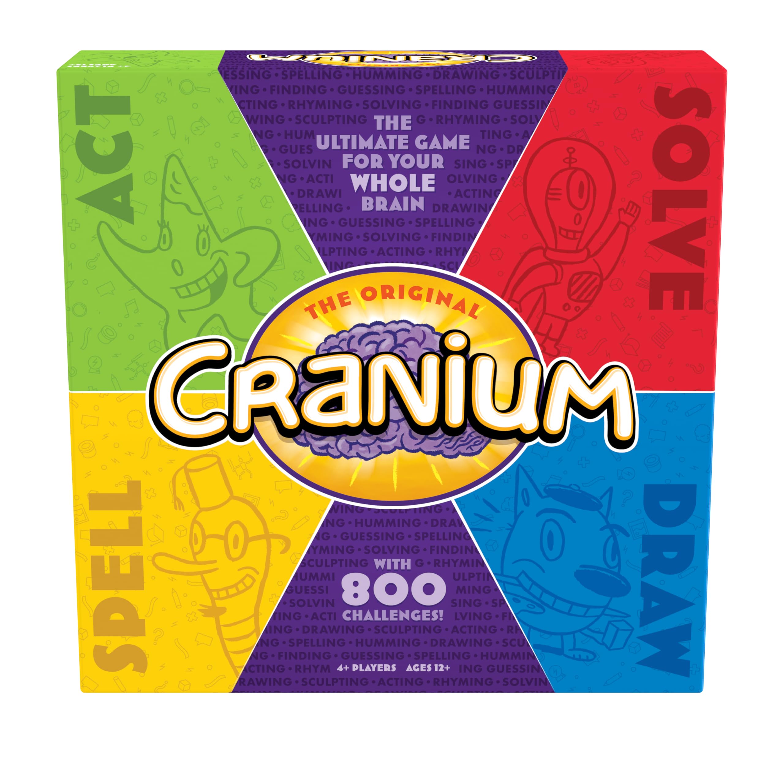 Goliath Cranium Original Board Game Spell Solve Act Draw Family Game 4+ Players