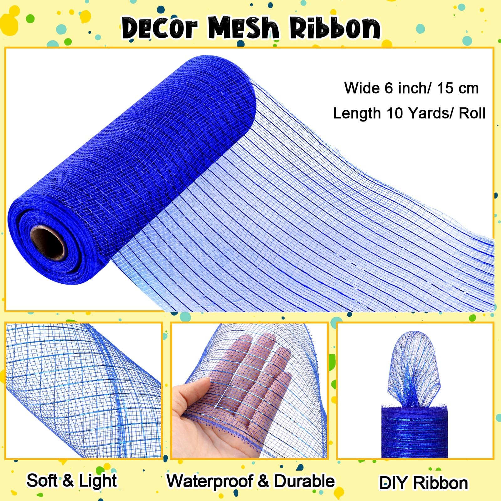 Fall Mesh Ribbon Snapklik.com : 24 Rolls Fall Mesh Ribbon For Wreath Decor Mesh Craft ...