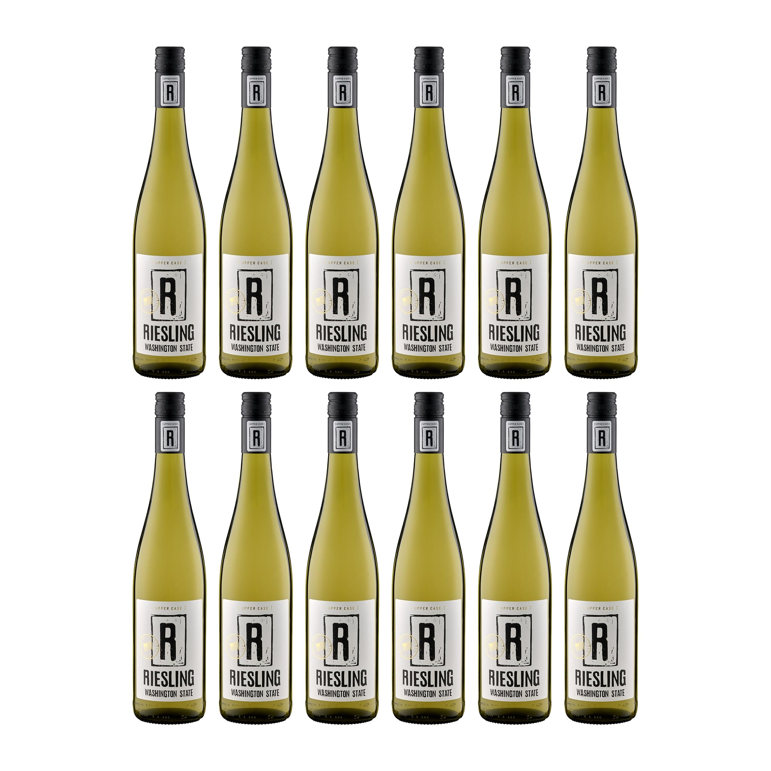 UPPER CASE R Riesling Washington State Weisswein Weiss lieblich Vereinigte Staaten inkl. FeinWert E-Book (12 x 0.75 l)