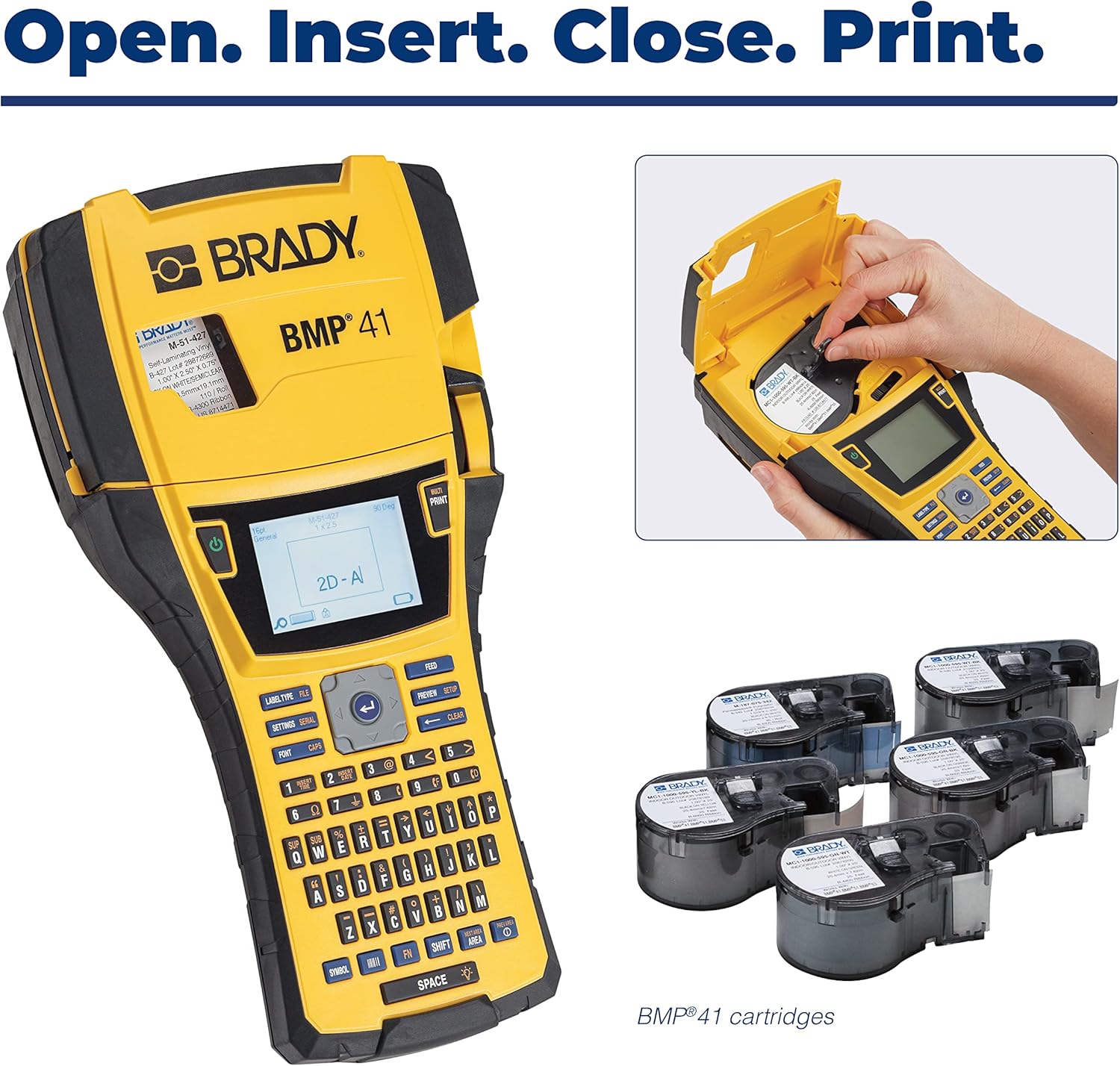 Brady BMP41 Color Printer Electrical Starter Kit (BMP41-KIT-EL), Yellow/Black BMP41-KIT-EL Label Maker
