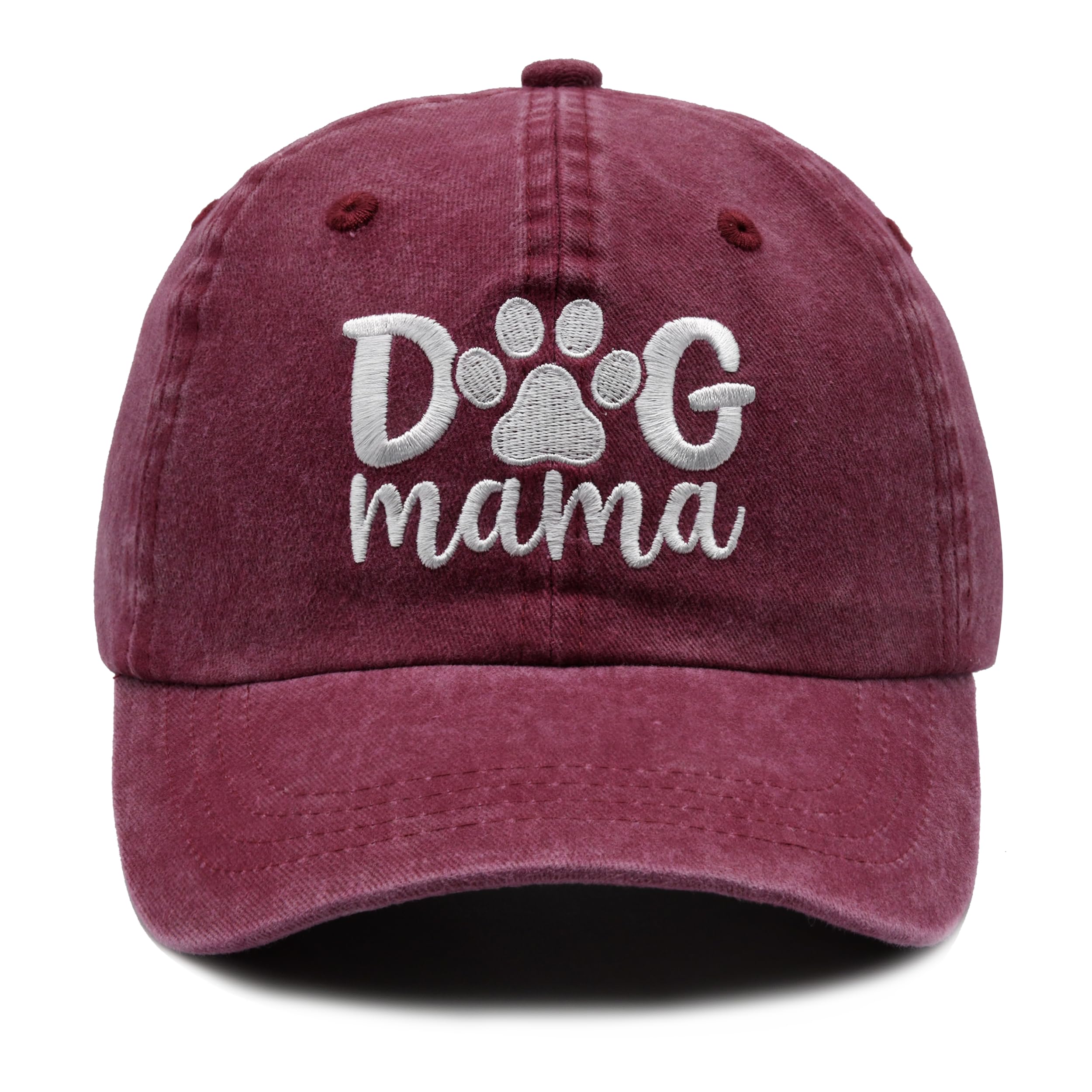 Sombrero de perro para mujer, ajustable, bordado, gorra de béisbol para mamá