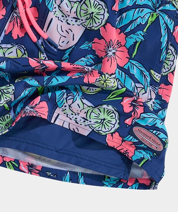 vineyard vines 7 Inch Printed Chappy Swim Trunks, Moonshine, M