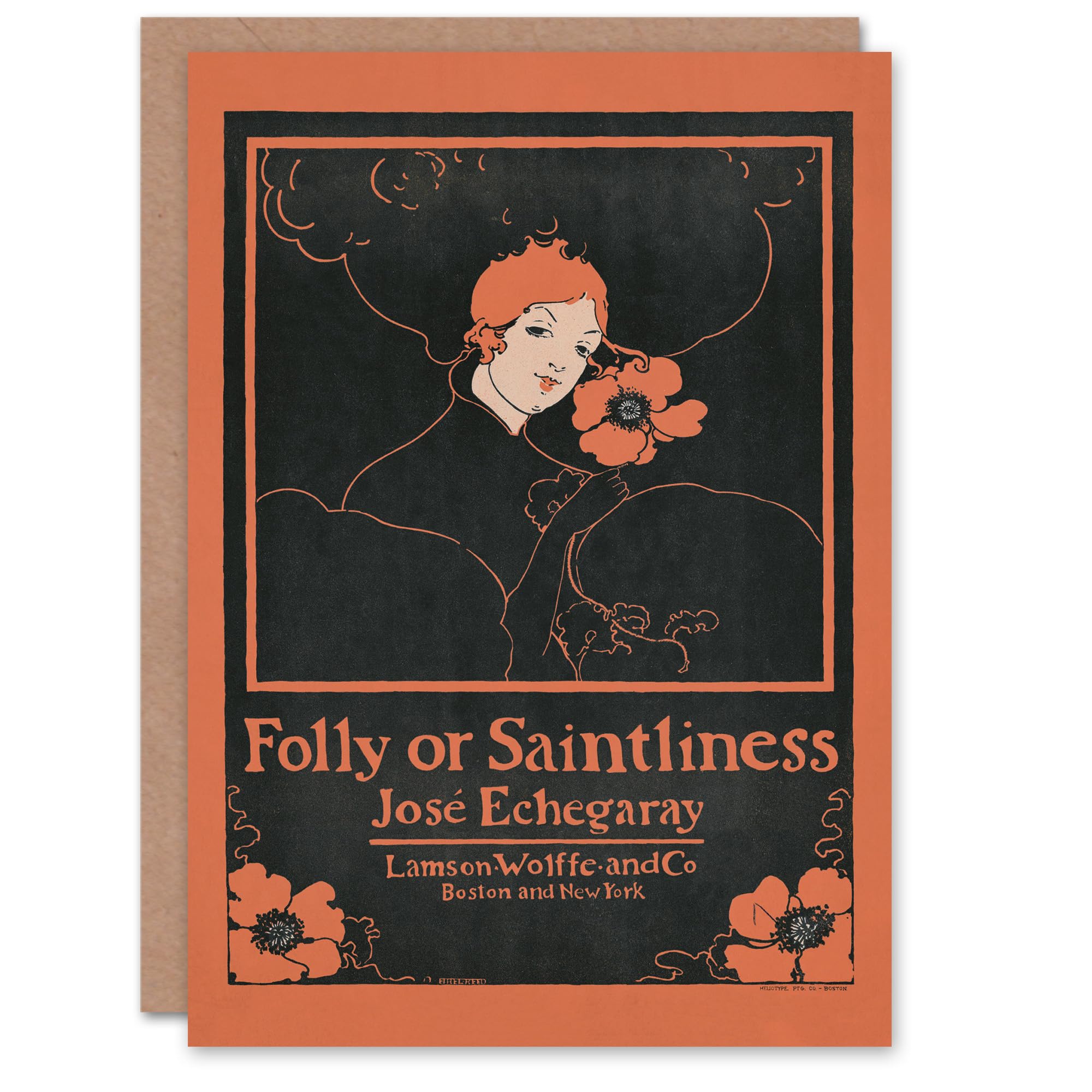 Artery8 Ethel Reed Art Card Folly or Saintliness Novel Book Cover
