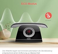 Bezdrôtový telefón VTech LS1350 v retro štýle s digitálnym záznamníkom, blokovaním hovorov, hlasitým odposluchom a podsvieteným displejom 6