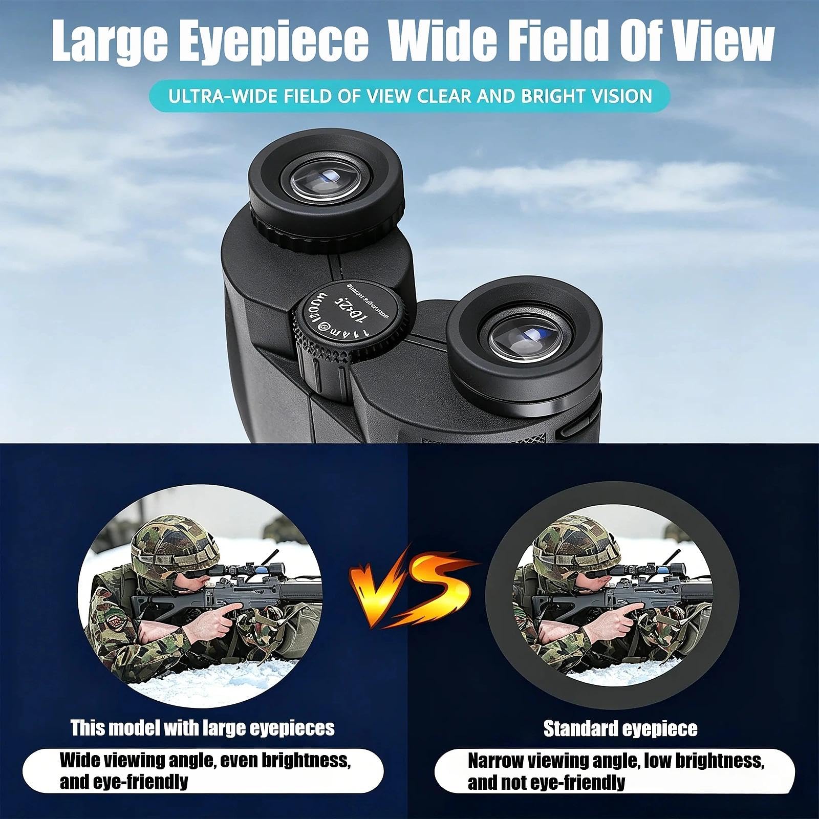 Binocolo 12x25 ad alto ingrandimento ad alta definizione ideale per uso esterno escursionismo campeggio birdwatching osservazione eventi sportivi