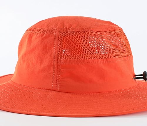 Miniatura 7 de Home Prefer UPF50+ Sombrero de sol para hombre, sombrero de pesca de ala ancha, protección UV, sombrero de malla transpirable, sombrero de safari de