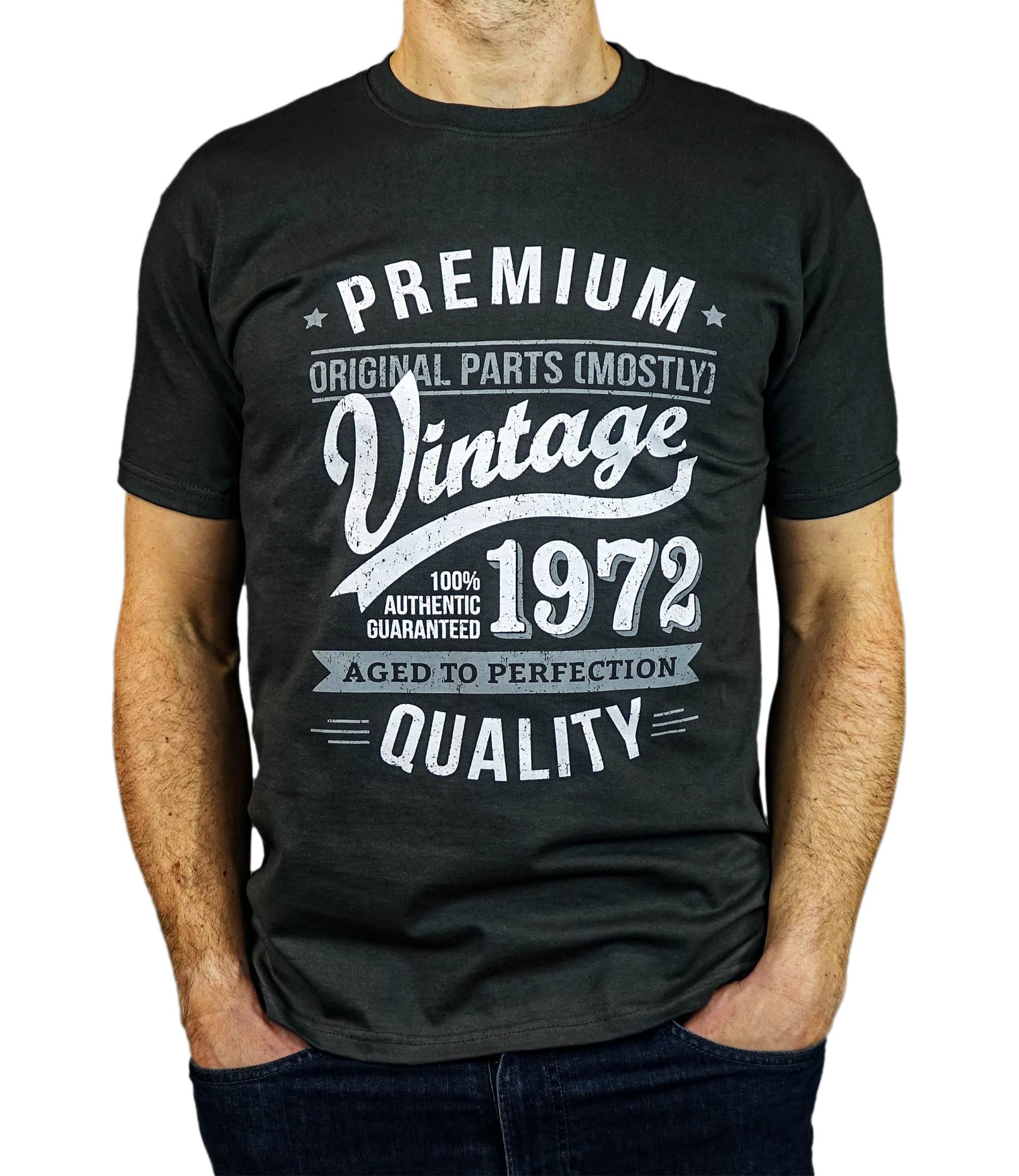 1972 Vintage Year - Aged to Perfection - 50th Birthday Gift/Present Mens T-Shirt