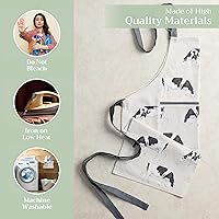 Vista 390 de Maison d' Hermine Delantal 100% de algodón para mujeres con bolsillo de cocina delantal de chef para hombres, decoración de Pascua