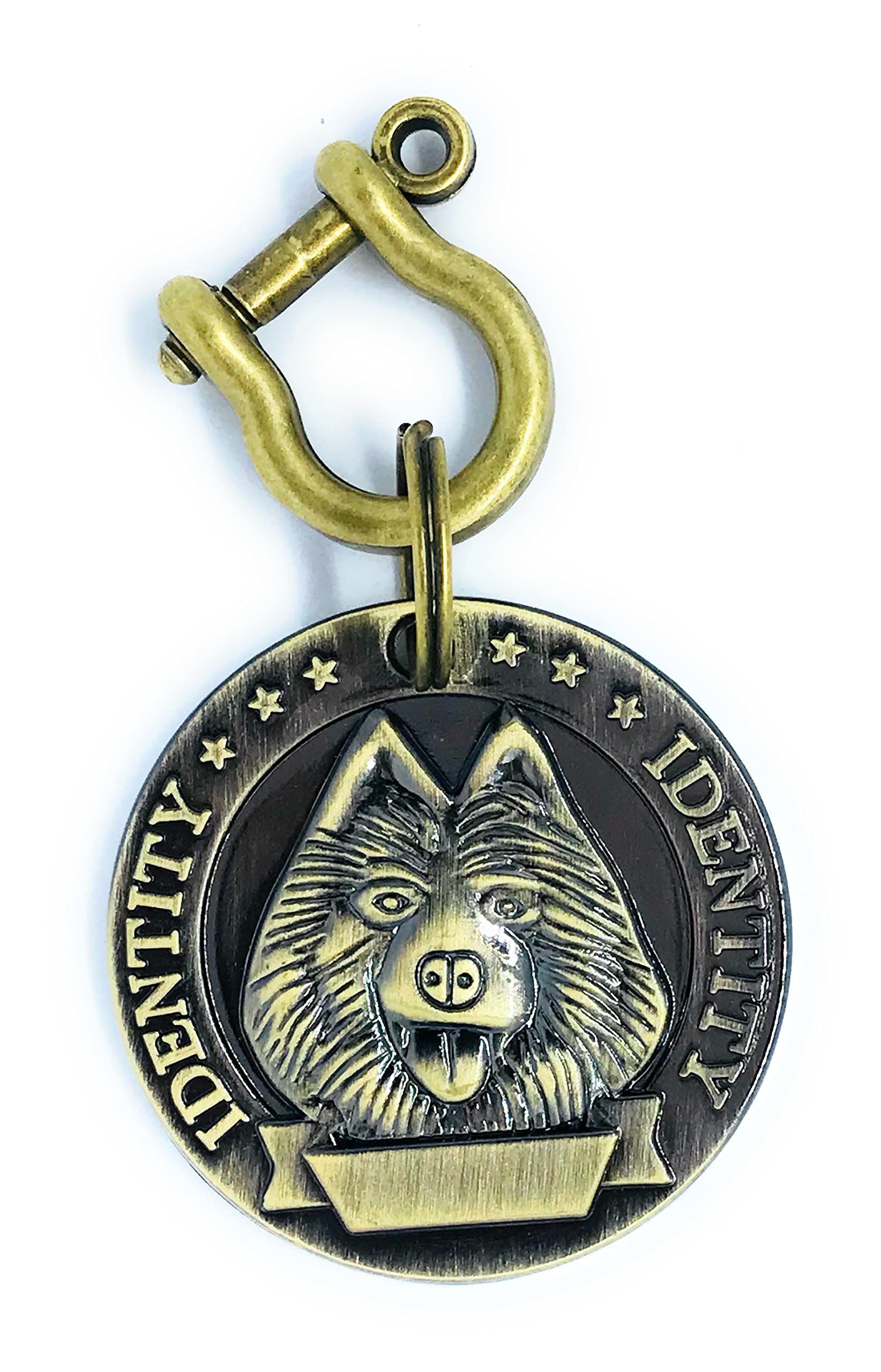 PetValley Imported Brass Round Shape Dog Print Collar Tag Cum Collar Charm for Dog & Puppy, Antique -Golden, Medium, 500 g (B09K51HXZ1) Amazon Price History, Amazon Price Tracker
