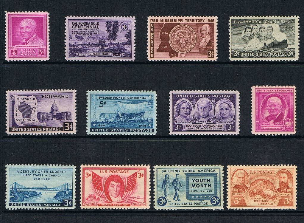 USPS 1948 Commemorative Stamp Year Set