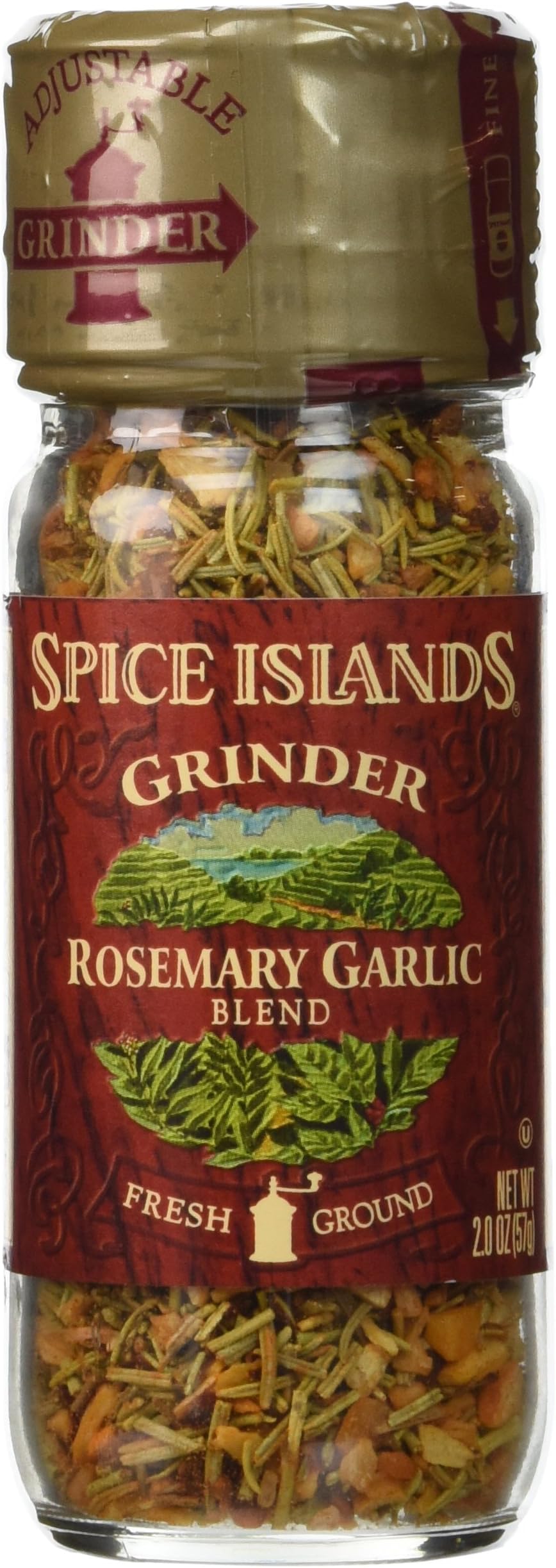 Spice Island S I Rosemary Garlic Grind 2 OZ by Island Spice