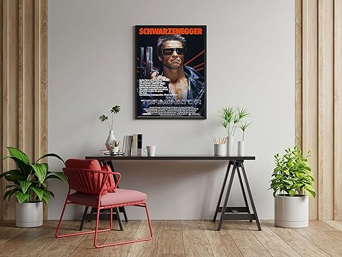 Miniatura 3 de Póster de la película The Terminator  Arte de pared (24 x 36 pulgadas  24.0 x 35.8in) sin marco, impresión de papel fotográfico listo para exhibir